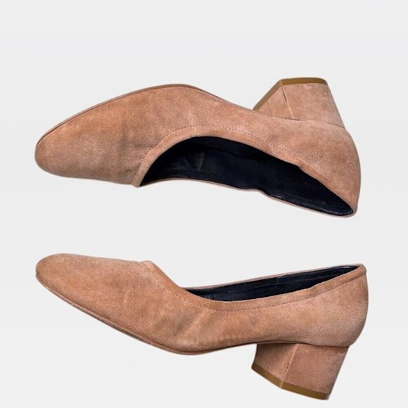 Jeffrey Campbell Brown Suede Block Low Heel Pump Shoe Size 10 - Picture 5 of 12